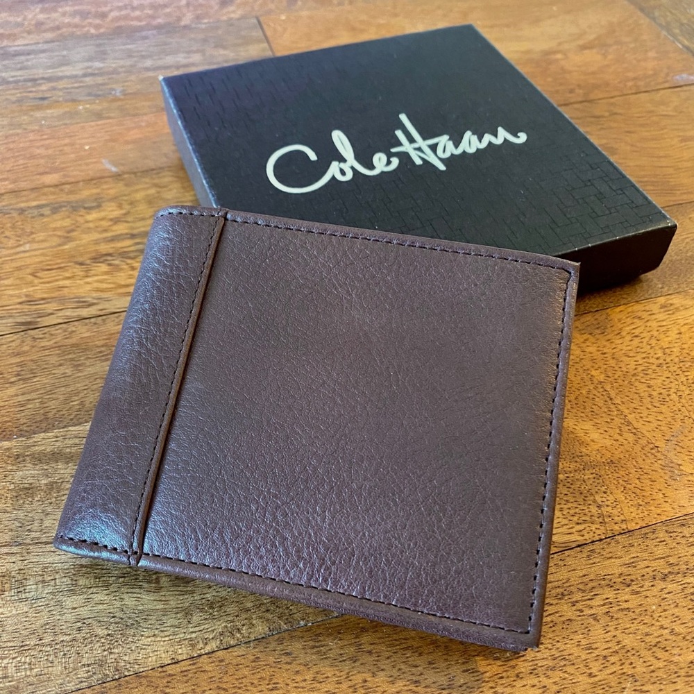 Cole Haan Brown Leather Billfold Wallet